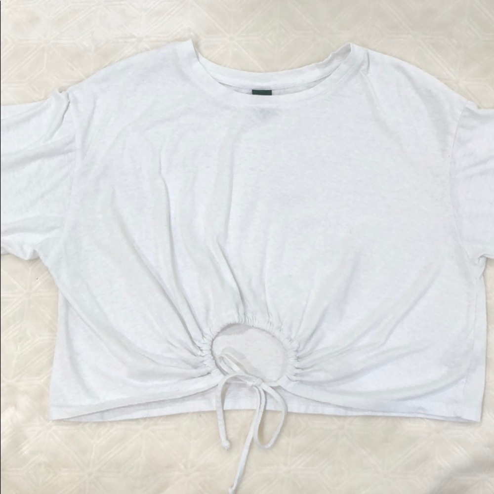 Drawstring Crop Top